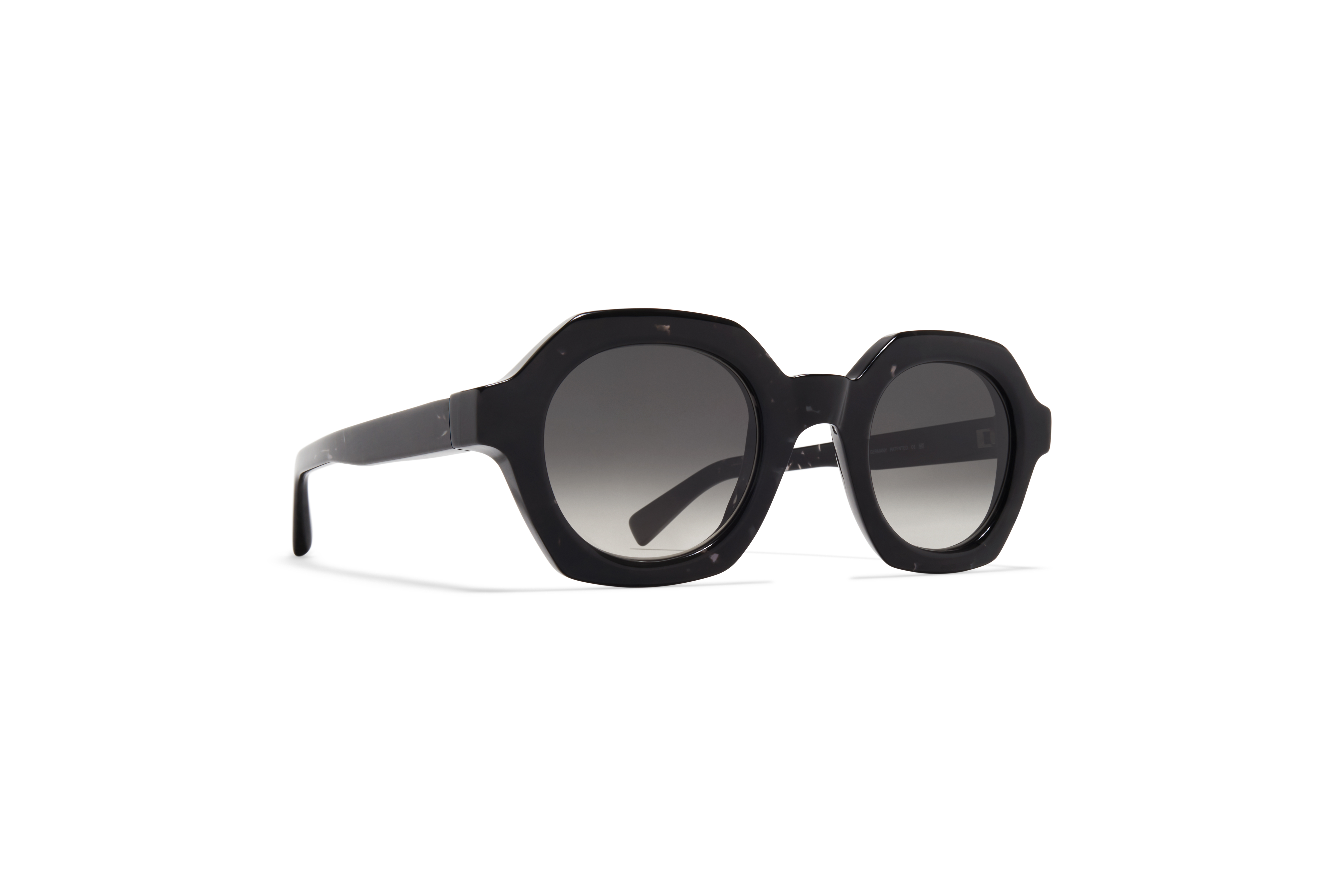 TESHI - C110 Black Havana/Shiny Silver alternate angle