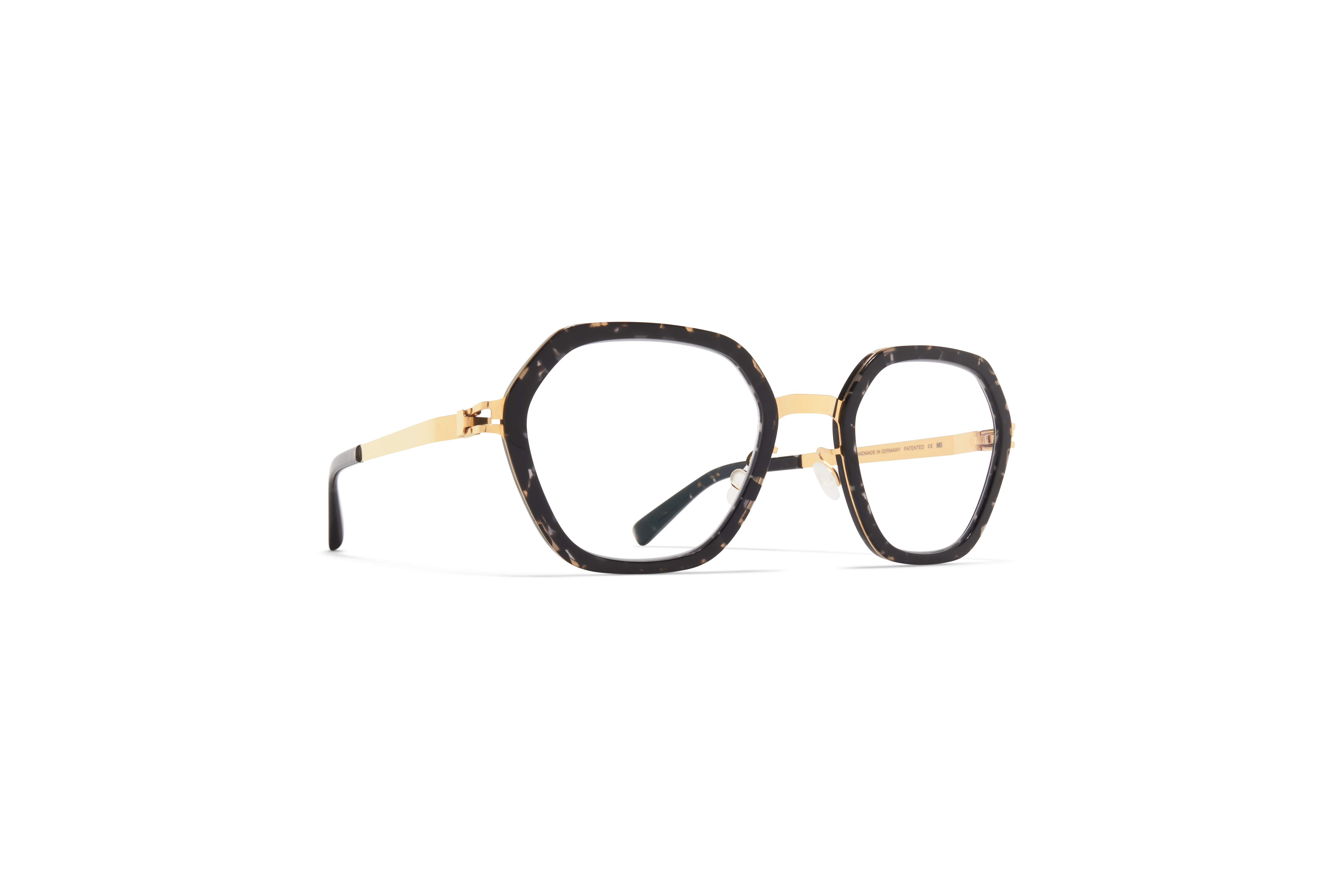 SOLENE - A101 Glossy Gold/Black Havana alternate angle