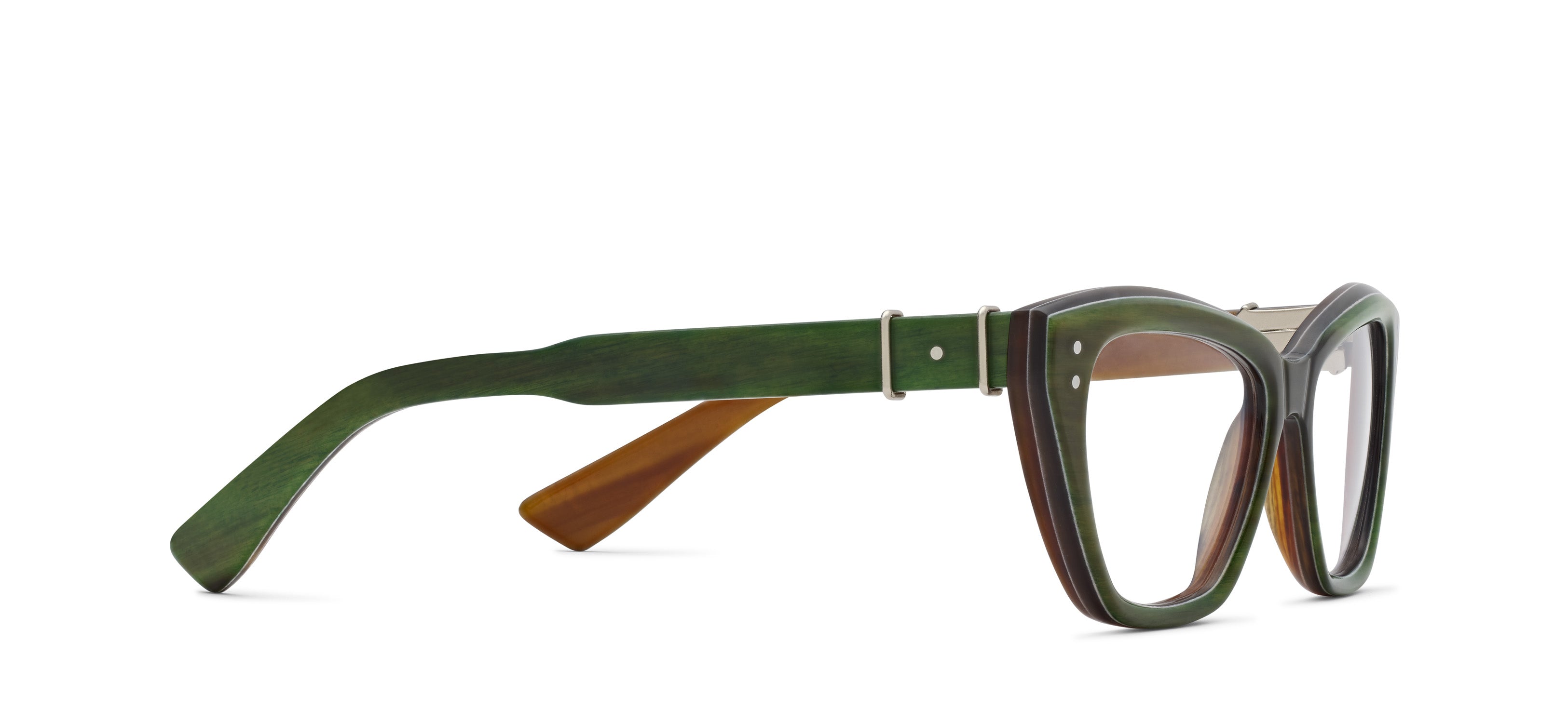 RARE IMPRESSION HORN - Green / Caramel R052 alternate angle