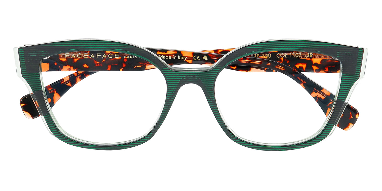 Transparent Striped Dark Green