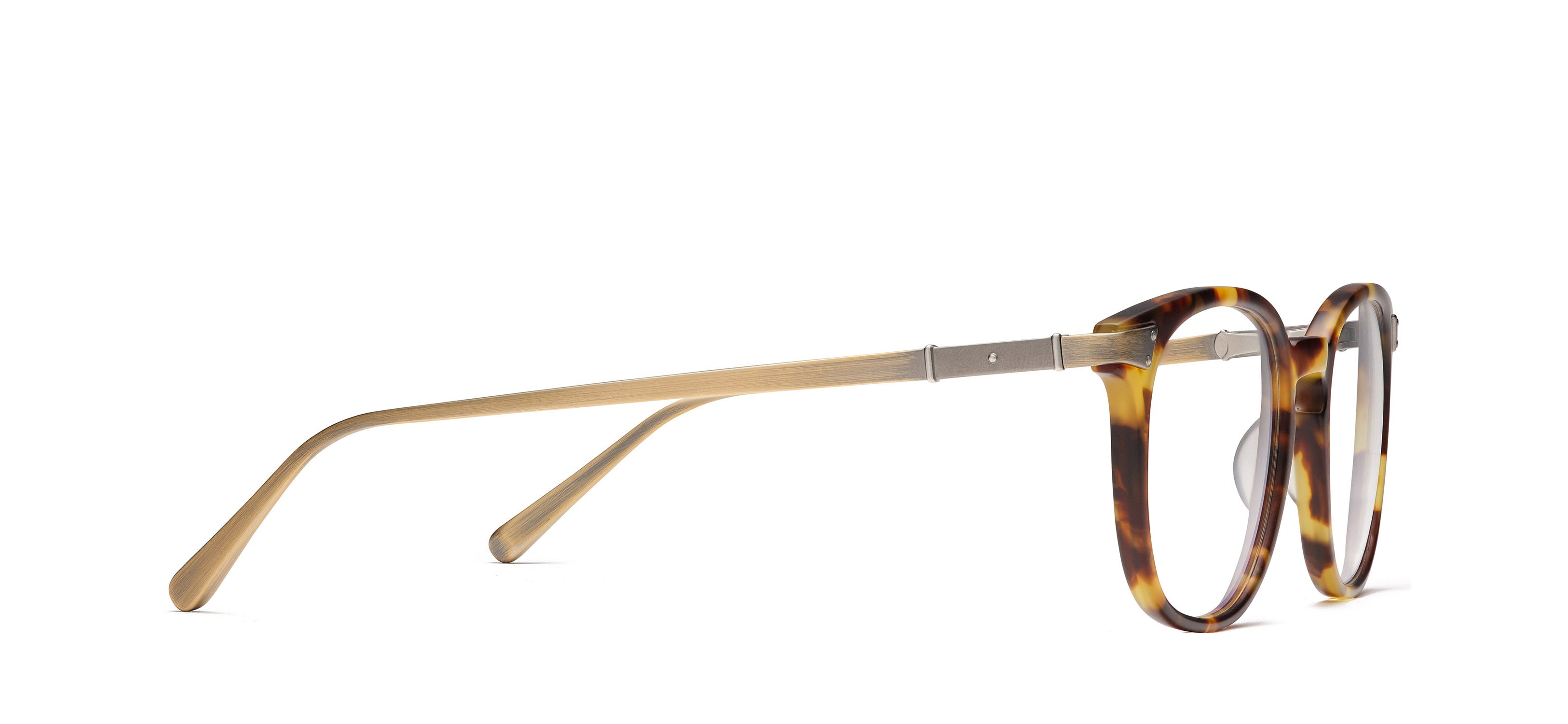 RMNYC 885 - Matte Mottled Tortoise / Antique Gold 358M alternate angle