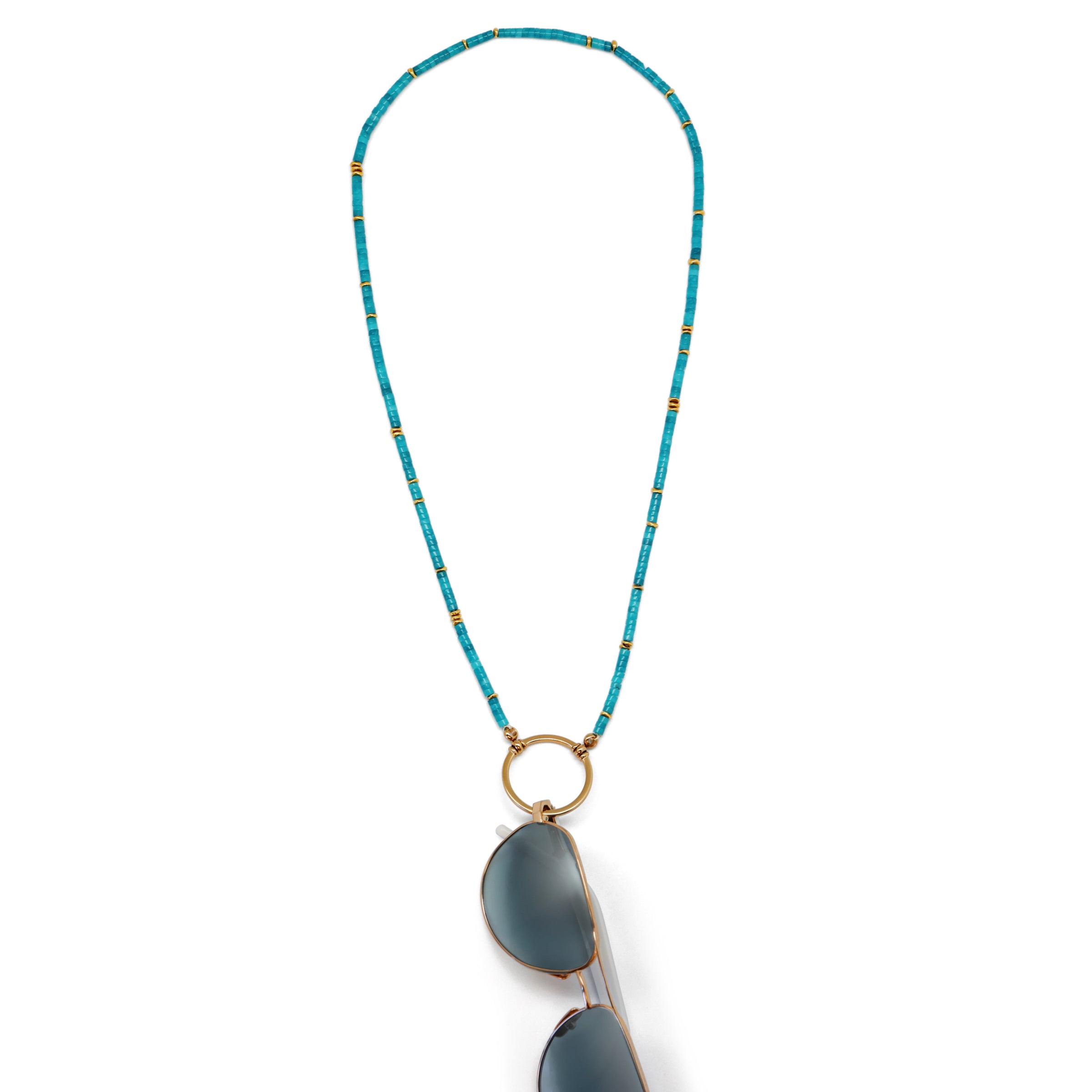 The Maasai in Blue Quartz (Special Gold Loop) - undefined alternate
