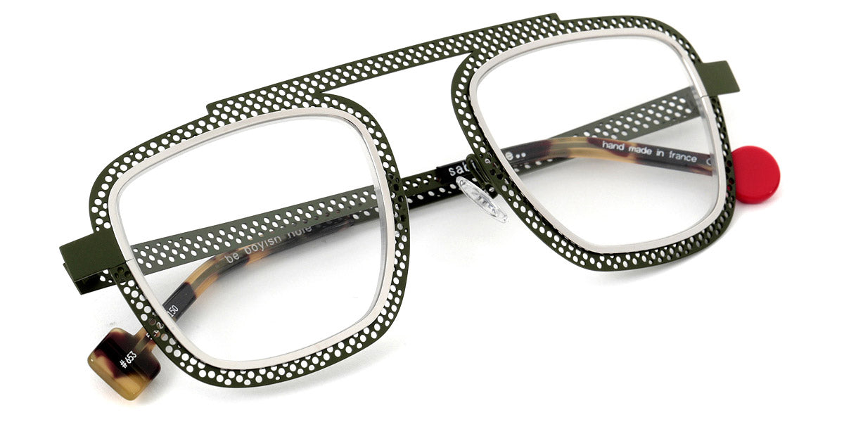 Khaki Satin Perforated