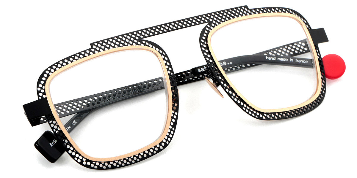Glossy Black Perforated