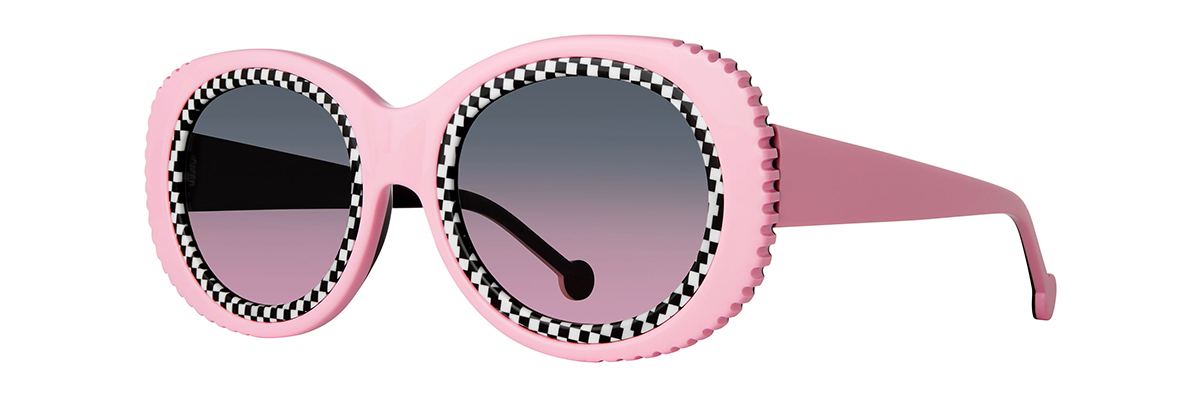 SAGUARO - 755 Allee Bubble w/ Taxi Insert. Grey to Pink Gradient Lens alternate angle