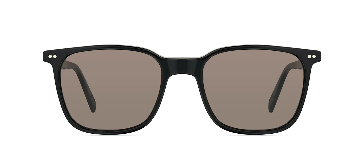 A11 SUN 459 col-01-schwarz-glaenzend-en Col. 01 – black - front view | Lunor eyewear at Last Optical