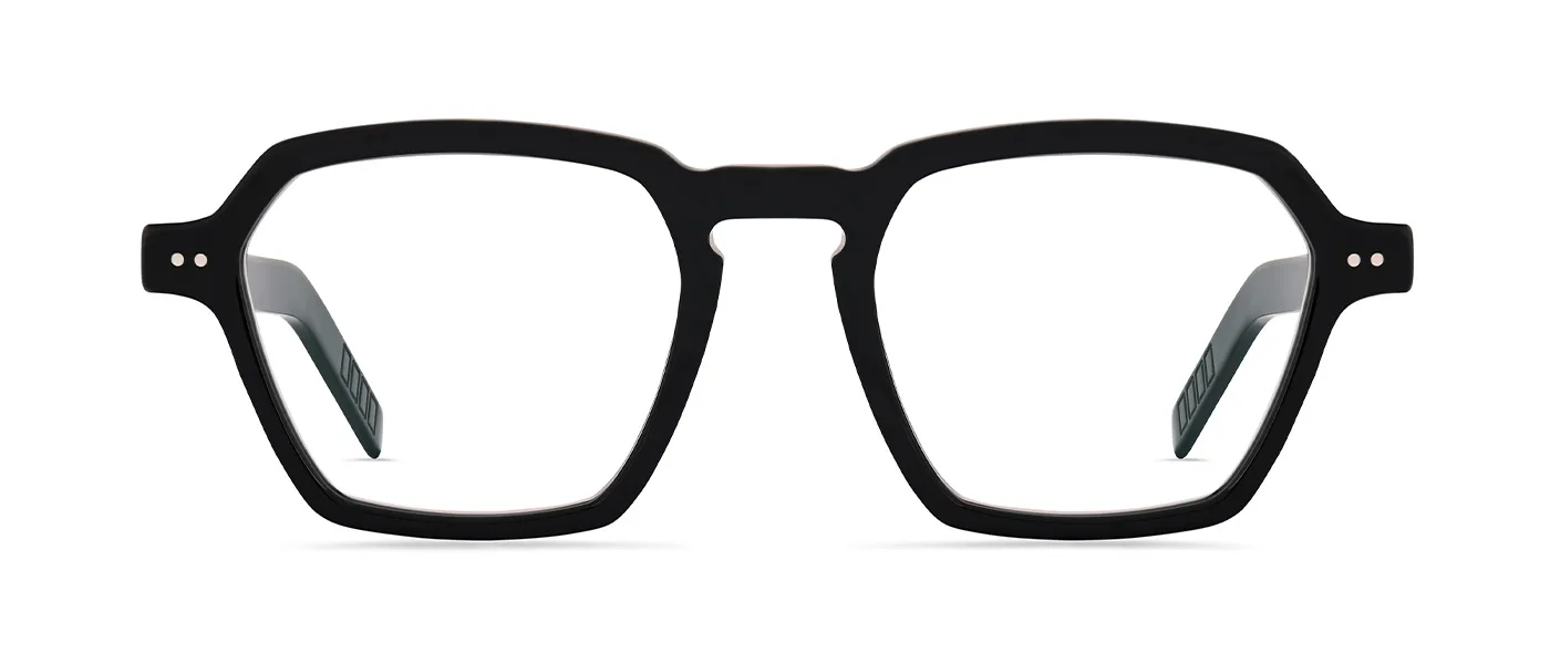 A14 704 01 black - front view | Lunor eyewear at Last Optical