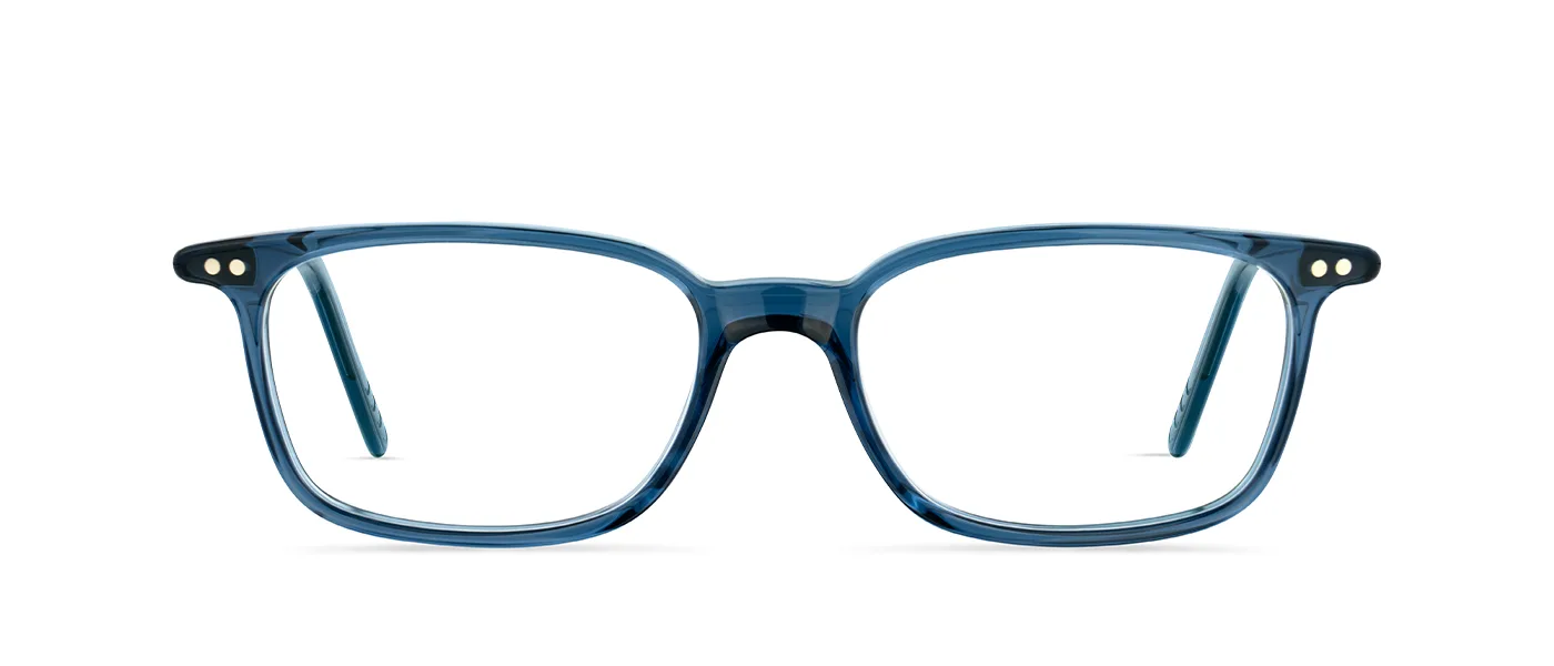 A5 601 85 ocean blue crystal - front view | Lunor eyewear at Last Optical
