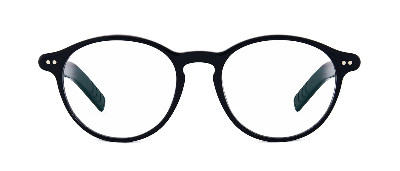 A6 257 01 Schwarz Glaenzend - front view | Lunor eyewear at Last Optical