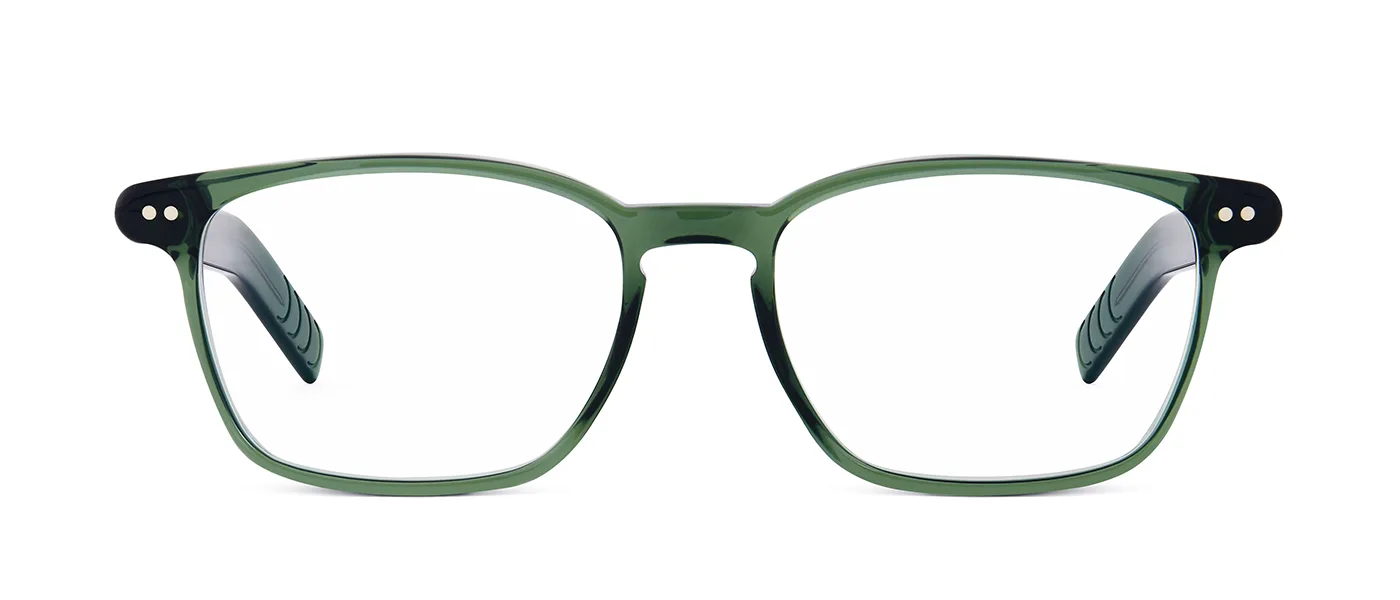 A6 258 56 Schwarzwaldgruen - front view | Lunor eyewear at Last Optical