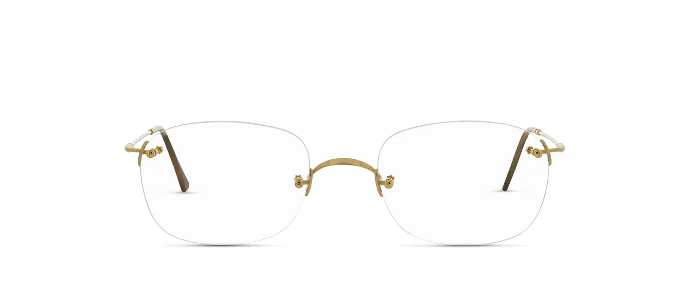 CLASSIC ANATOMIC M GP Gold - front view | Lunor eyewear at Last Optical
