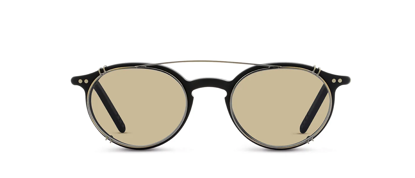 CLIP-ON A5 215 AG Antik Gold - front view | Lunor eyewear at Last Optical