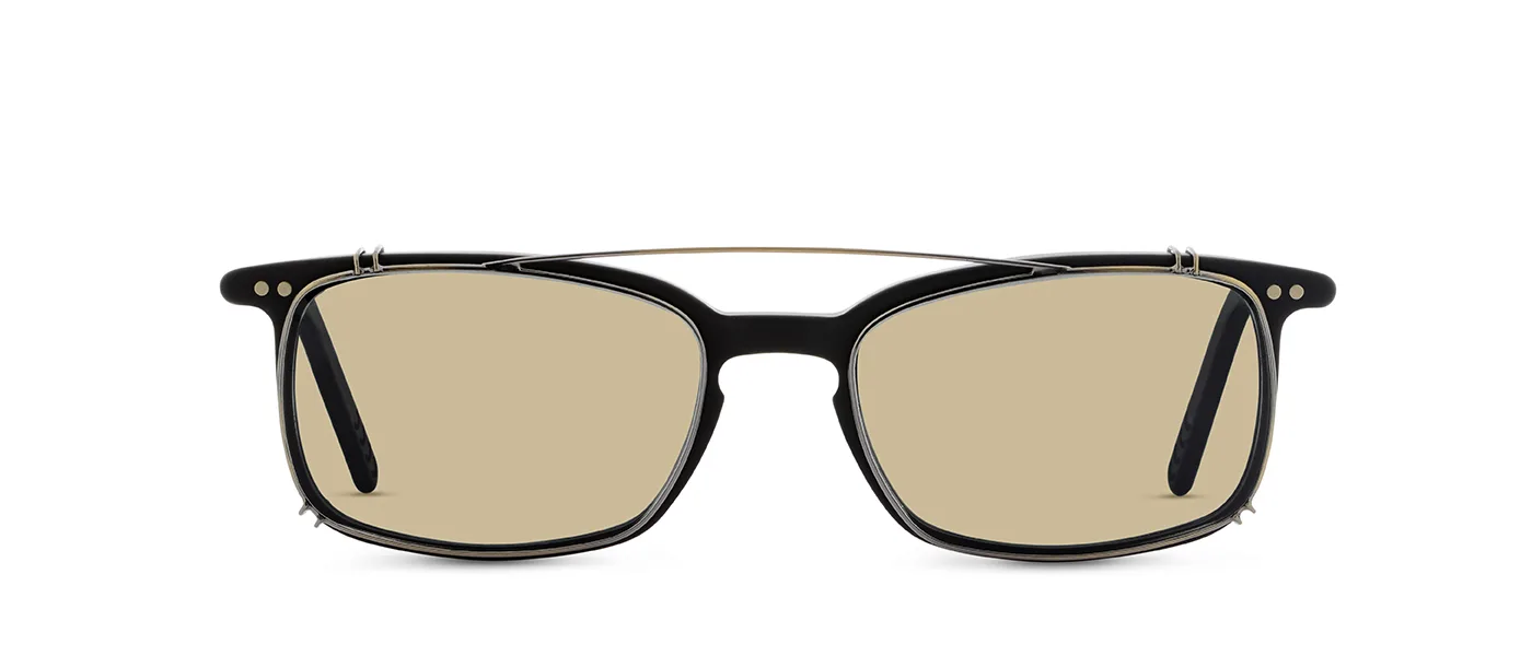 CLIP-ON A5 232 AG antique gold - front view | Lunor eyewear at Last Optical