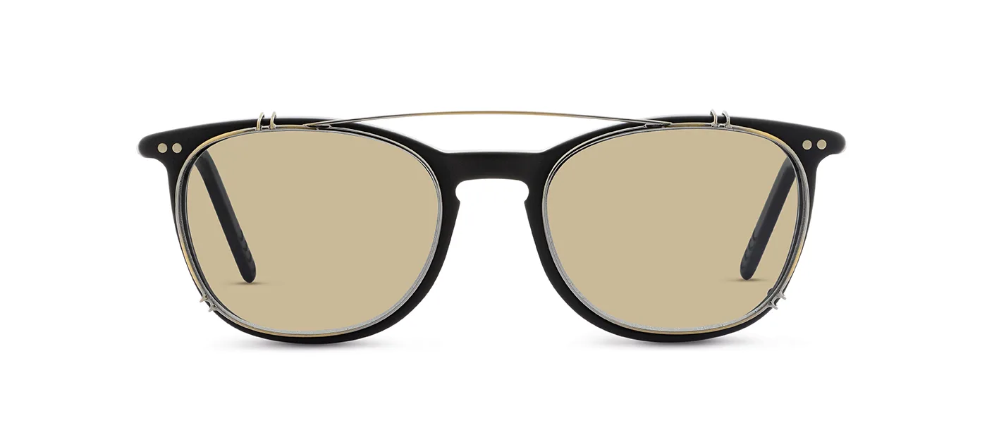 CLIP-ON A5 234 AG Antique Gold - front view | Lunor eyewear at Last Optical