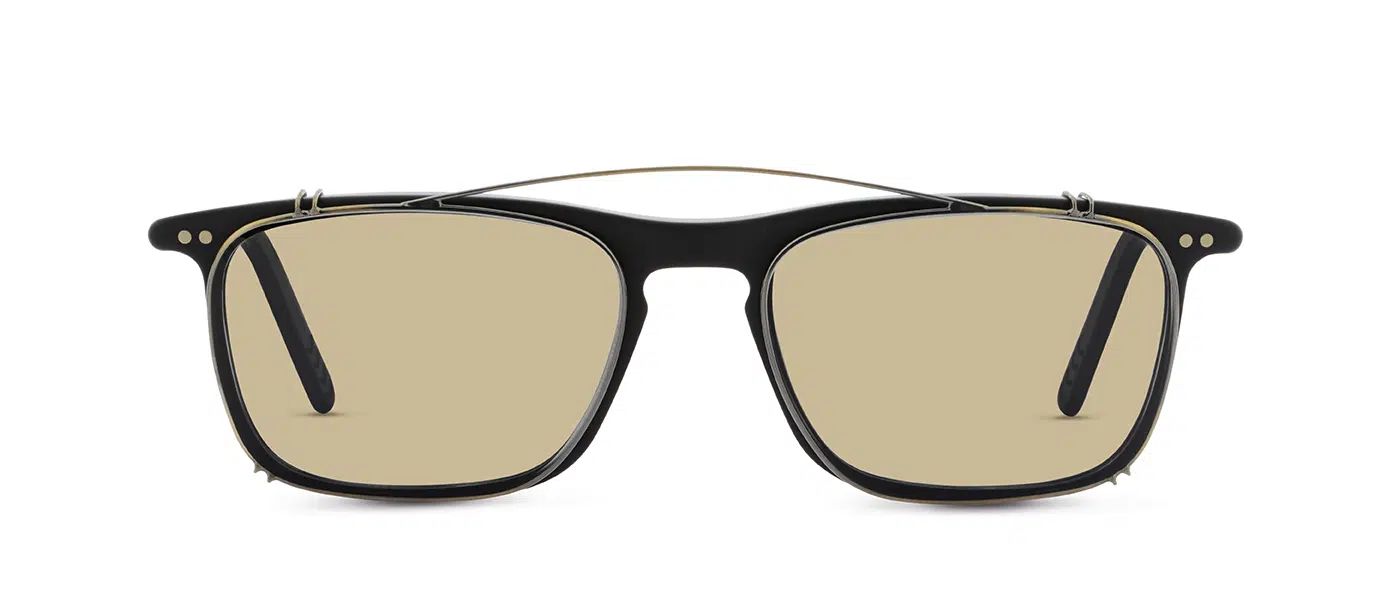 CLIP-ON A5 238 AG antique gold - front view | Lunor eyewear at Last Optical