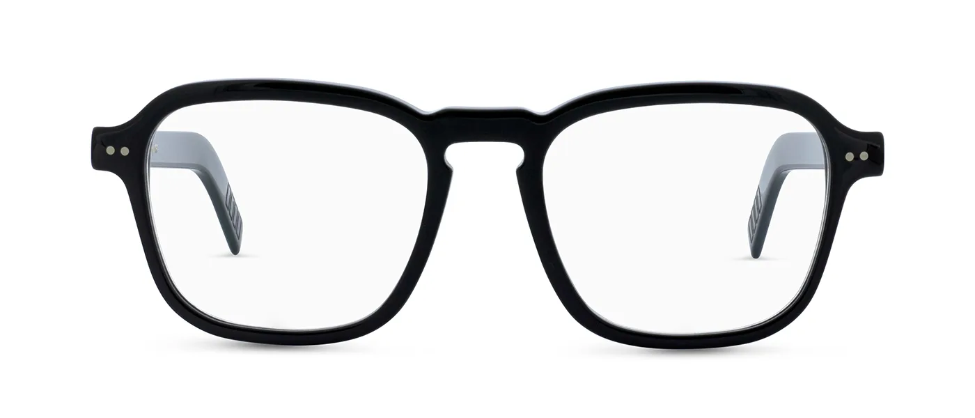 HIGHLIGHTS 01 Schwarz Glaenzend En - front view | Lunor eyewear at Last Optical
