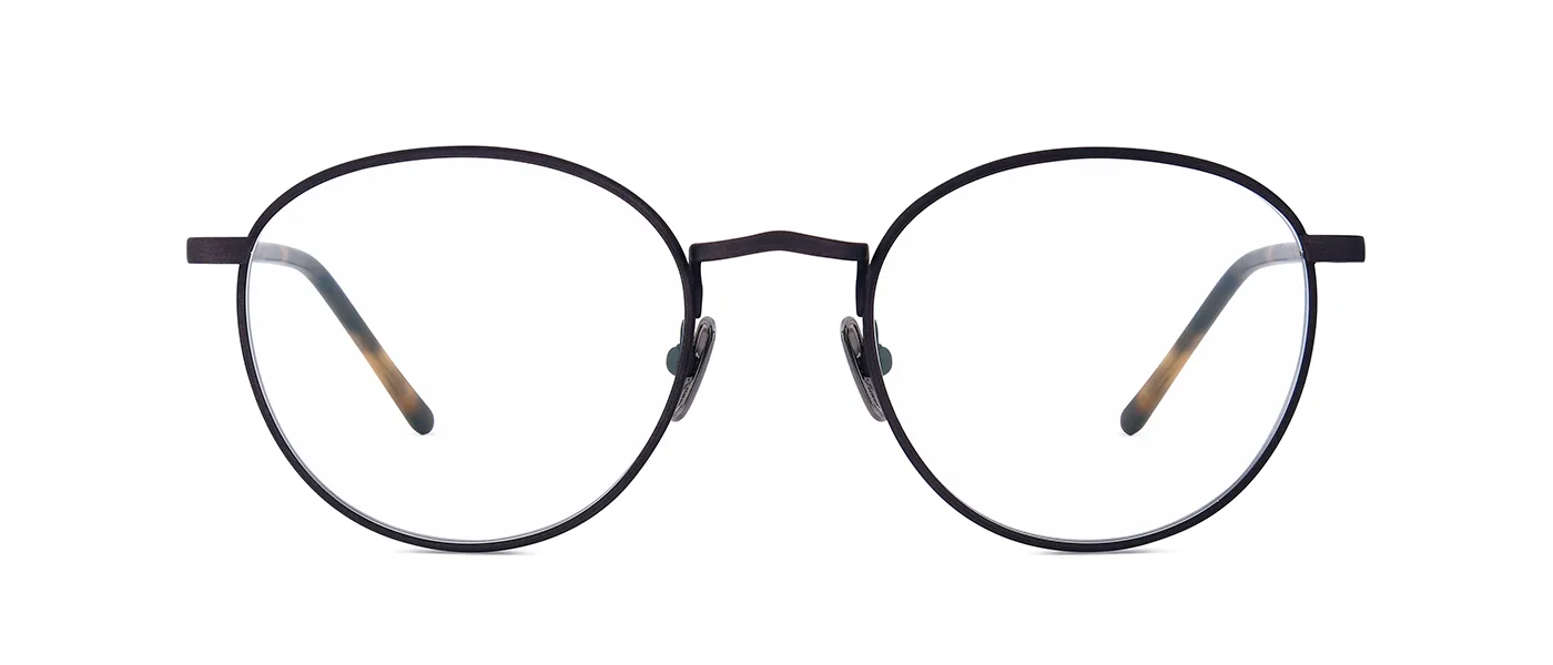 M10 08 SWs satin black - front view | Lunor eyewear at Last Optical