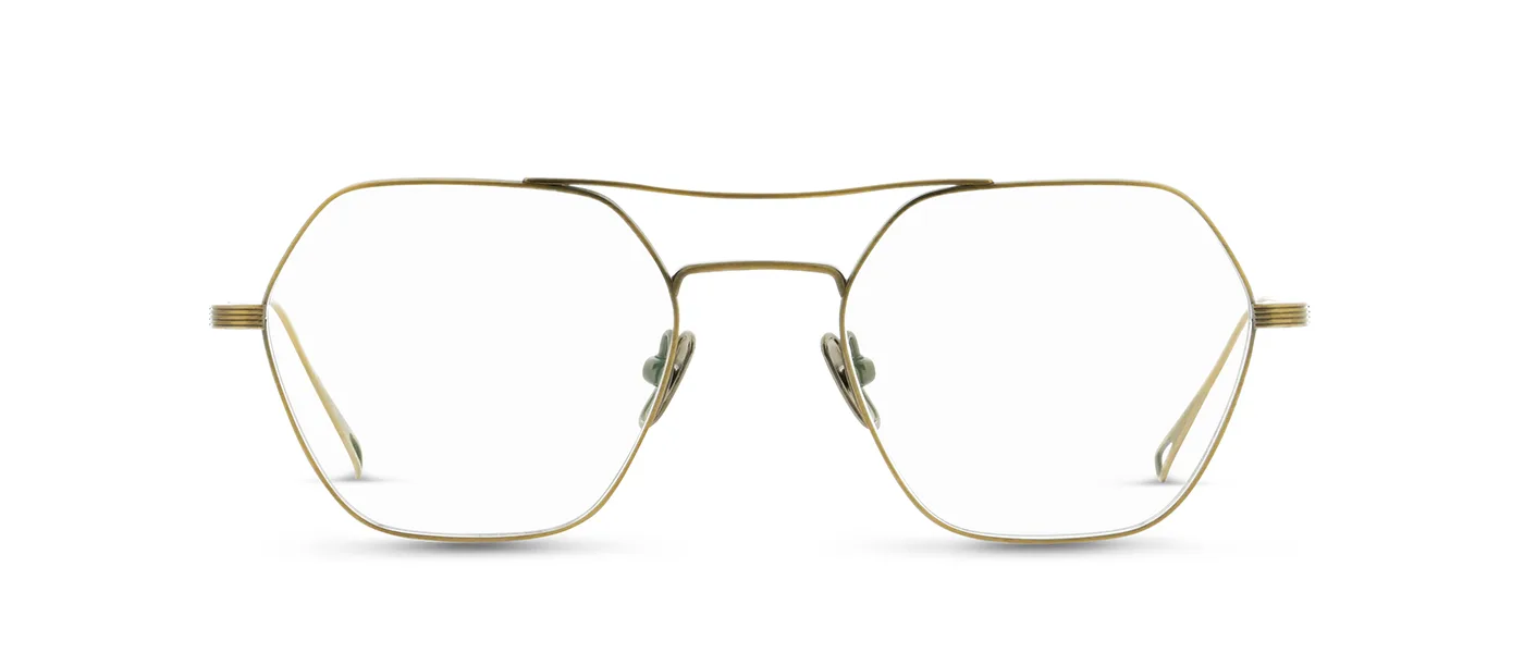 M14 04 AG antique gold - front view | Lunor eyewear at Last Optical