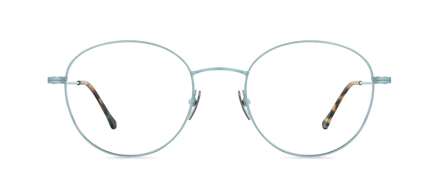 M16 01 EBS Col. EBS - satin ice blue - front view | Lunor eyewear at Last Optical