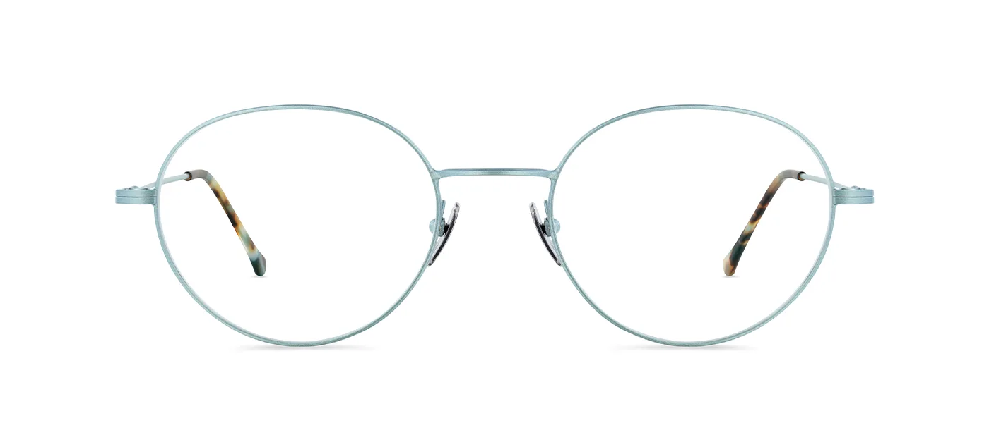 M16 02 EBS satin ice blue - front view | Lunor eyewear at Last Optical