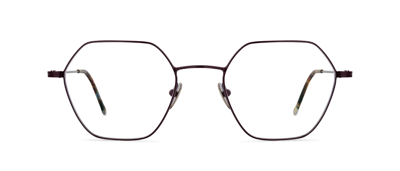 M16 03 BBS Satin Blackberry - front view | Lunor eyewear at Last Optical