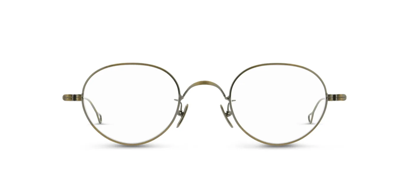 M5 02 AG antique gold - front view | Lunor eyewear at Last Optical