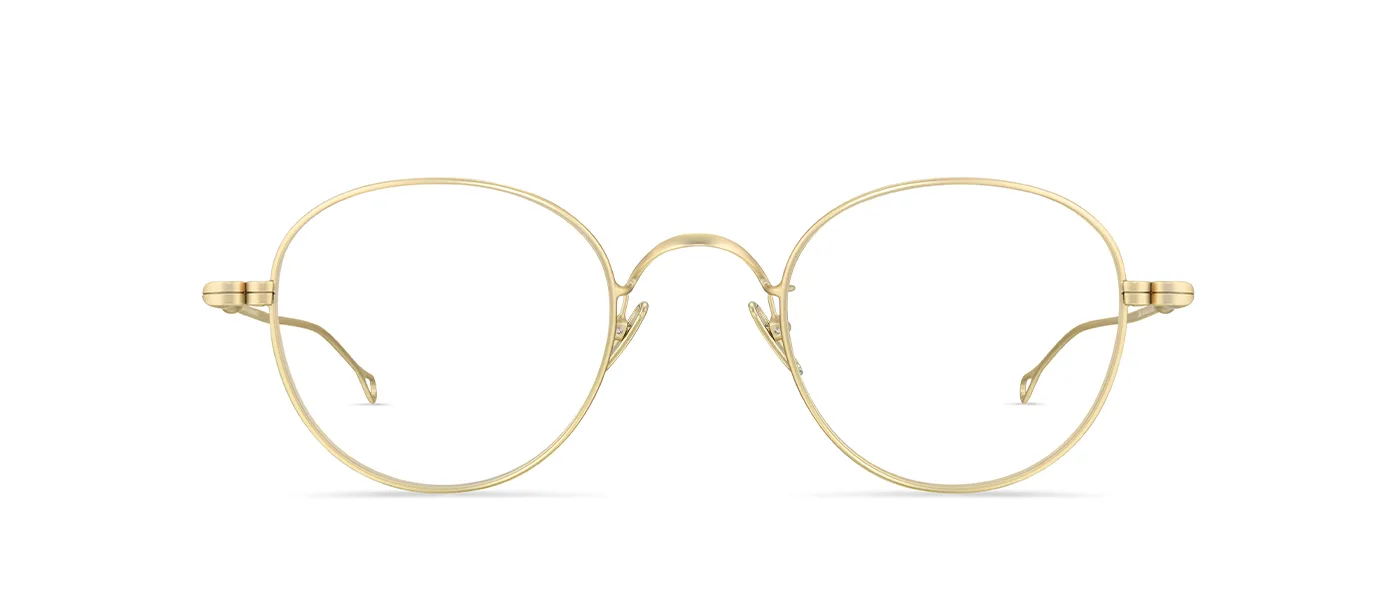 M5 03 RGs satin rose gold - front view | Lunor eyewear at Last Optical