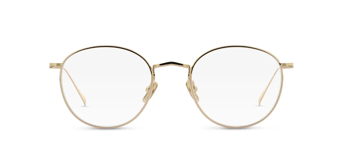 M9 01 GP gold - front view | Lunor eyewear at Last Optical