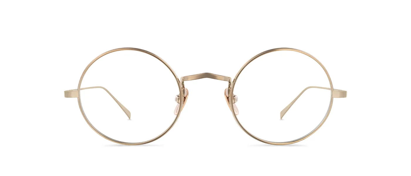 M9 02 RGs satin rose gold - front view | Lunor eyewear at Last Optical