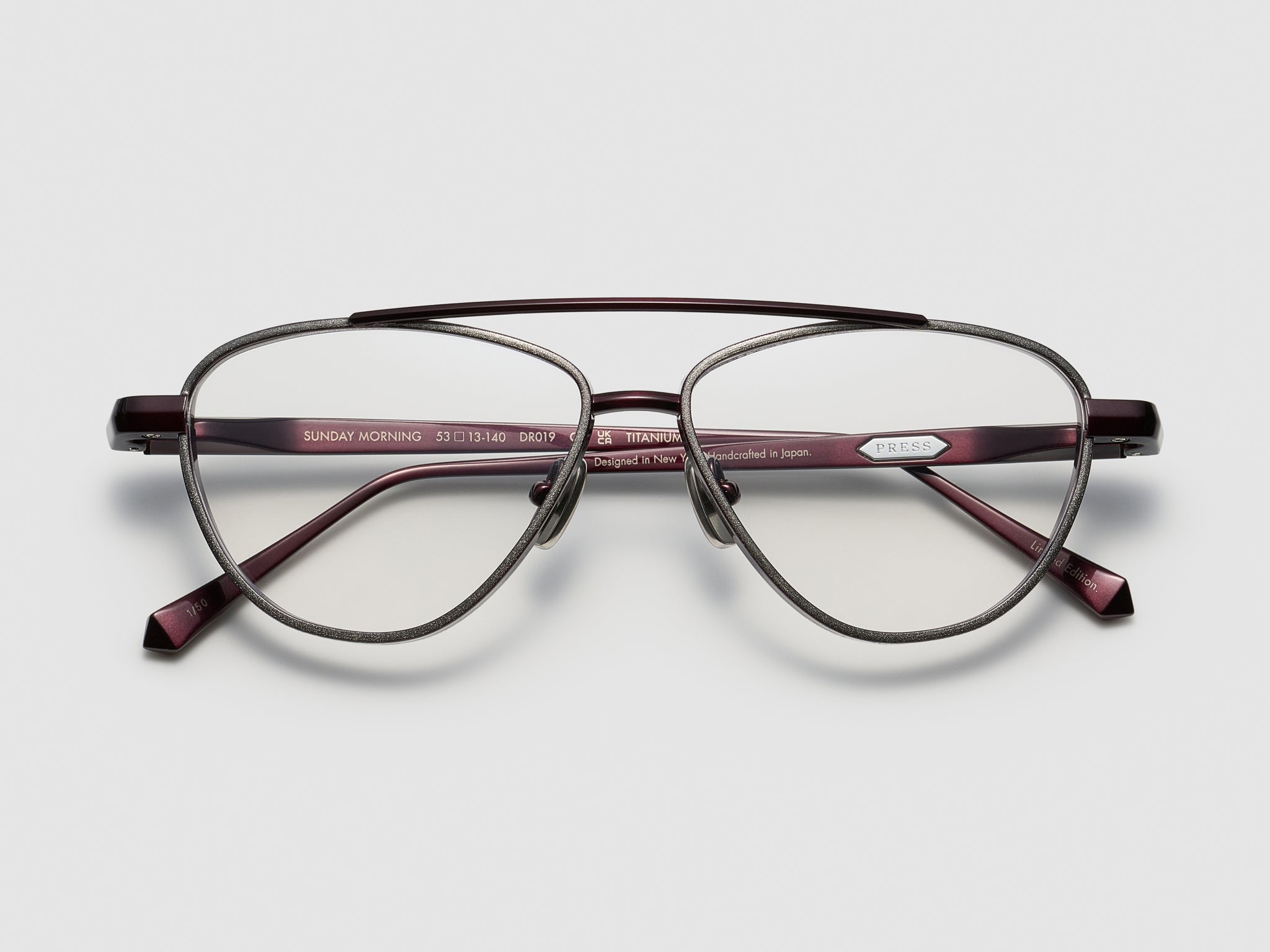Burgundy Platinum Leaf - DR019