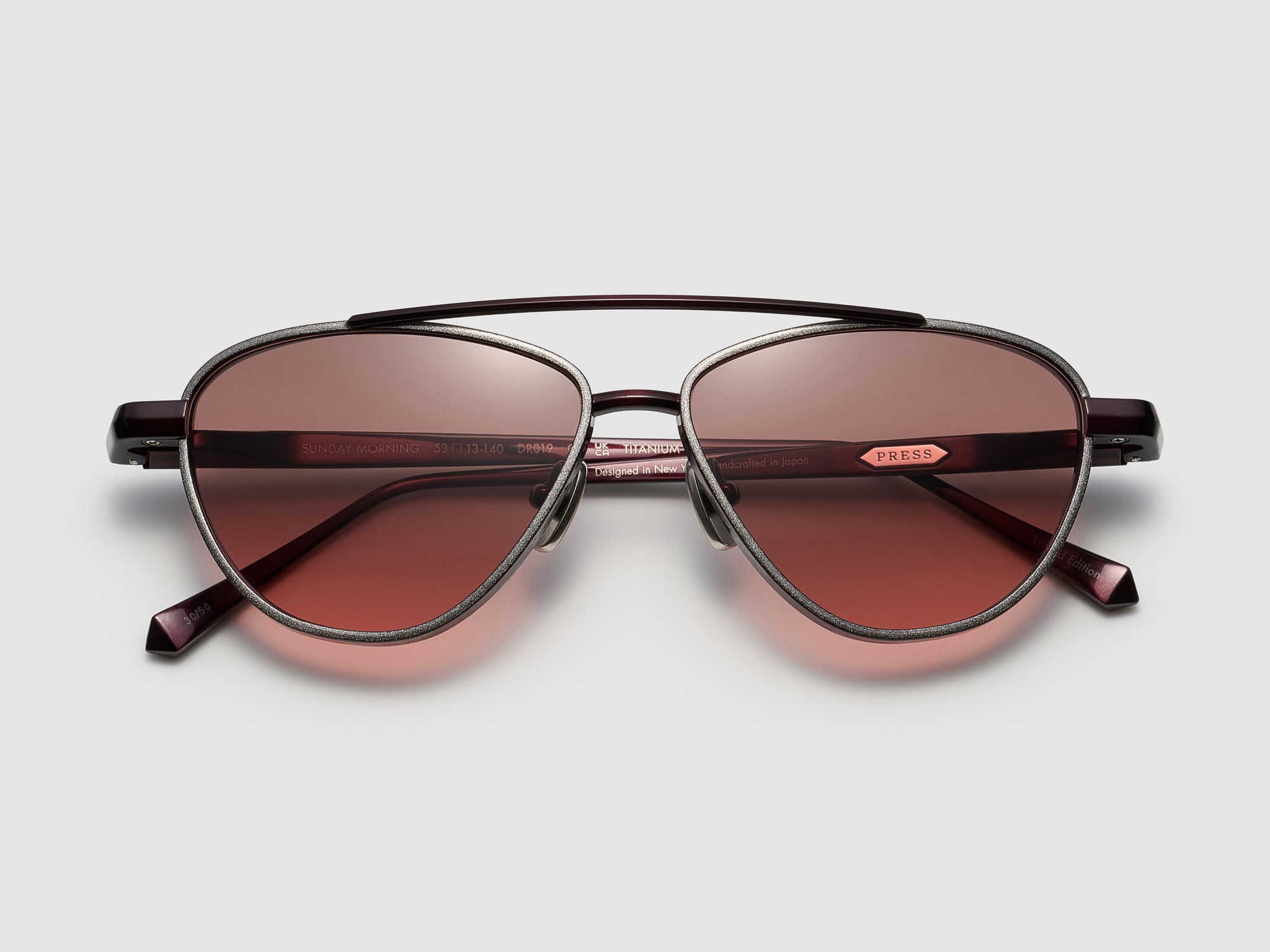 Burgundy Platinum Leaf - DR019