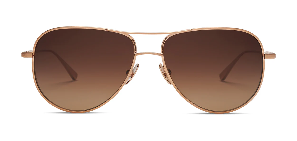 Brushed Honey Gold | Polarized CR39 Brown Gradient Lens