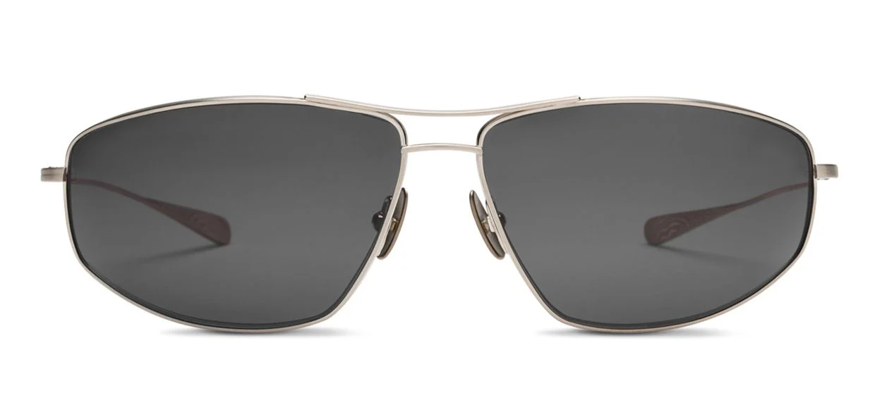 Brushed Silver | Polarized CR39 Black Lens