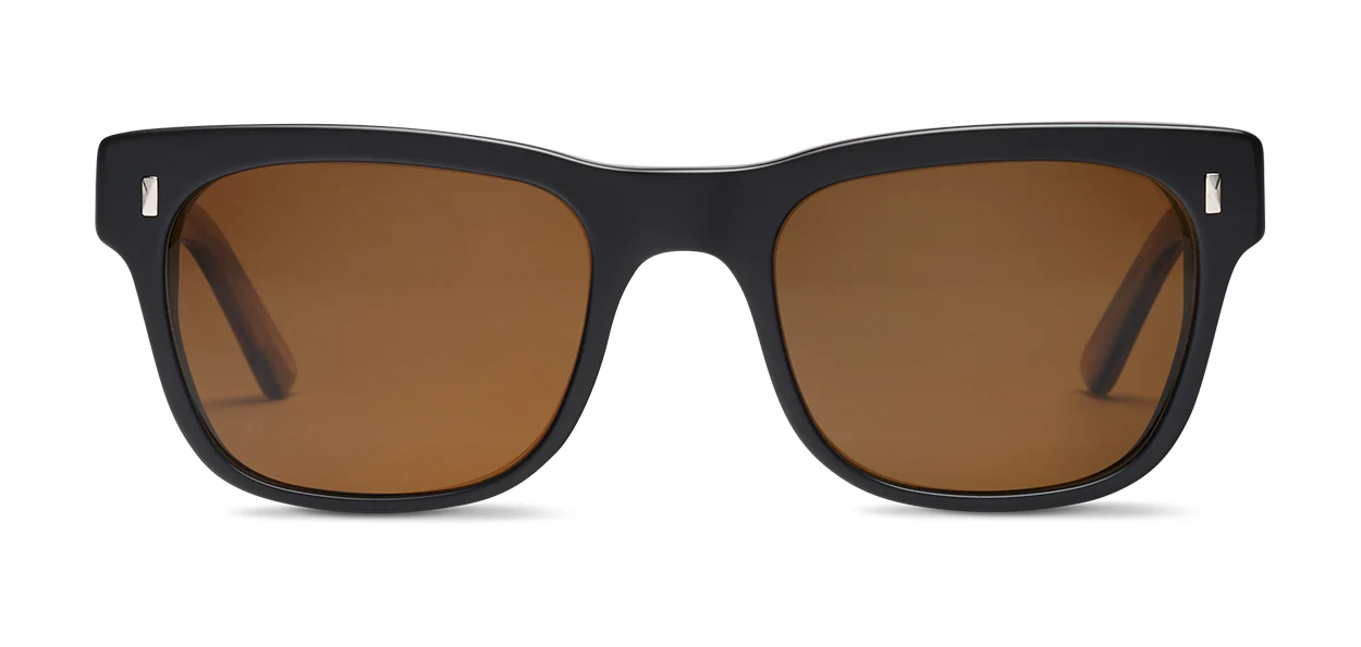 Matte Black Woodgrain | Polarized Glass Deep Brown Lens