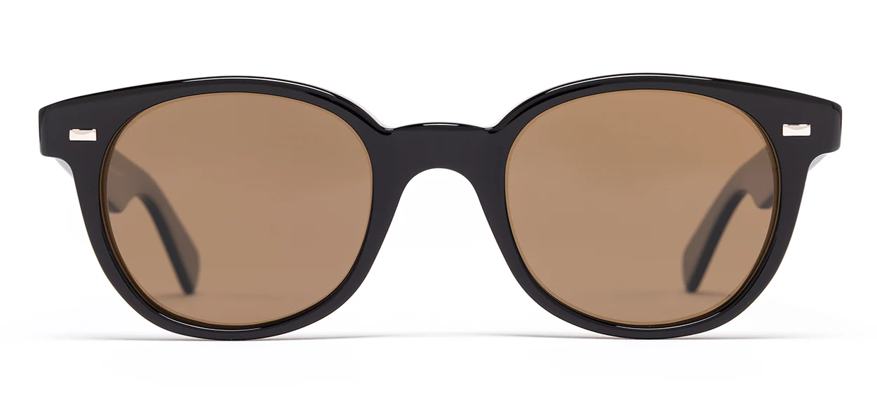 Black | Polarized CR39 Glass Brown Solid Lens