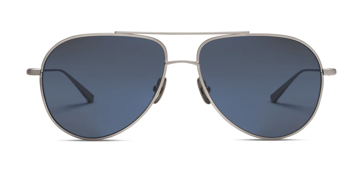 Matte Silver | Polarized CR39 Denim Lens