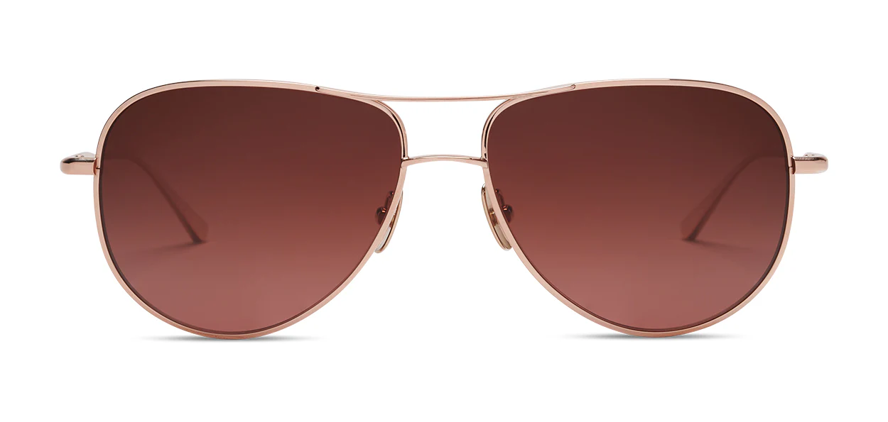 Rose Gold | Polarized CR39 Denim Gradient Lens