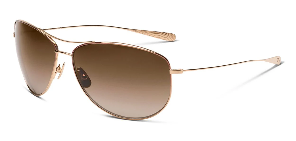Crue - Brown Enamel Gold Gradient | Polarized CR39 Ashland Gradient Lens alternate angle